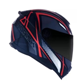 CAPACETE NORISK RAZOR NINJA MATTE BLACK TITANIUM RED
