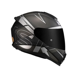 CAPACETE NORISK RAZOR AXIAL MATTE BLACK SILVER