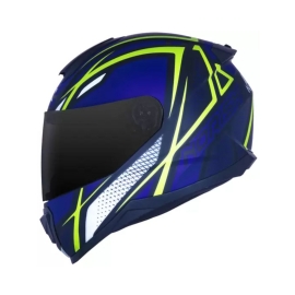 CAPACETE NORISK RAZOR NINJA MATTE BLUE YELLOW