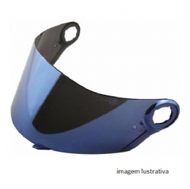 VISEIRA CAPACETE NORISK SUPRA / NASA NS 701 / NZI TRENDY INJETADA AZUL IRIDIUM POLIVISOR
