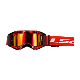 OCULOS LS2 AURA PRO MX BLACK RED IRIDIUM