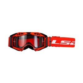 OCULOS LS2 AURA MX BLACK RED CLEAR