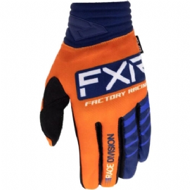 LUVA FXR RACING PRIME MX ORANGE NAVY