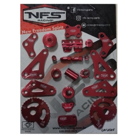 KIT PECAS PERSONALIZADAS CRF250F 20 PECAS ANODIZADAS NFS