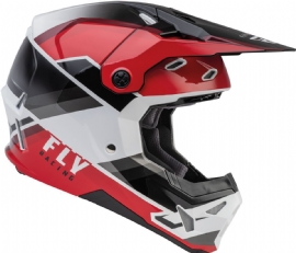 CAPACETE FLY FORMULA CP RUSH PRETO VERMELHO BRANCO