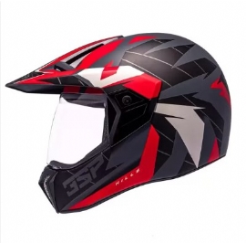 CAPACETE BIEFFE 3 SPORT HILLS CINZA FOSCO VERMELHO