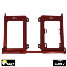 PROTETOR RADIADOR GASGAS MC450F / MC250F / MC125 / EC350F / EC300 / EC250F / EC250 21/23 ENVOLVENTE ALUMINIO VERMELHO START RACING