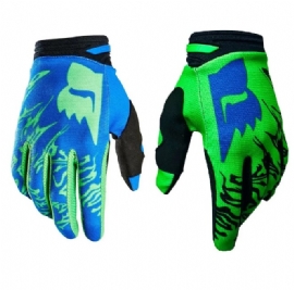 LUVA FOX 180 PERIL AZUL VERDE