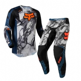 KIT CALCA CAMISA FOX 180 KARRERA AZUL