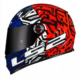 CAPACETE LS2 FF358 MEMPHIS ORANGE BLUE
