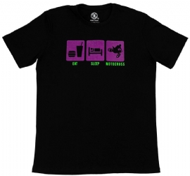 CAMISETA ES EAT SLEEP PRETO WIDE OPEN