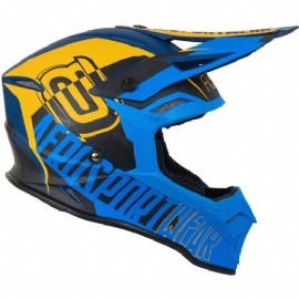 CAPACETE ASW FUSION 20 DASH MARINHO AZUL AMARELO