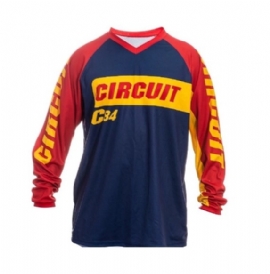 CAMISA CIRCUIT MAREA CINZA VERMELHO AMARELO