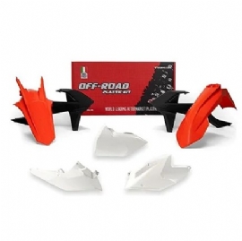 KIT PLASTICOS KTM EXC / EXCF / XCW 17/19 C/ TAMPA ESQUERDA CAIXA AR RACETECH