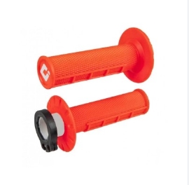 MANOPLA ODI LOCK ON V2 MX HALF WAFFLE ORANGE FLUO