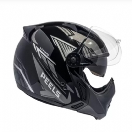 CAPACETE PEELS MIRAGE LIVING PRETO GRAFITE