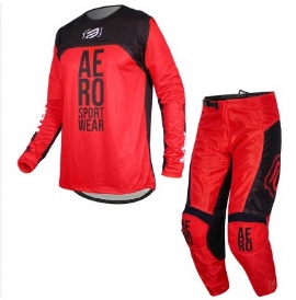 KIT CALCA CAMISA ASW VENTED TWISTER 23 VERMELHO PRETO