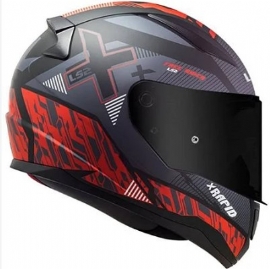 CAPACETE LS2 RAPID FF353 XTREET MATTE BLACK RED