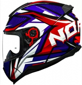CAPACETE NORISK RAZOR SHARP BLUE RED