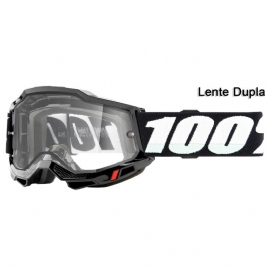 OCULOS 100 ACCURI 2 ENDURO PRETO LENTE DUPLA