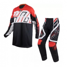 KIT CALCA CAMISA ASW IMAGE 24 ALPHA PRETO VERMELHO