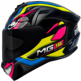 CAPACETE ASX DRAKEN MARIANNY BRILHO PRETO AMARELO AZUL