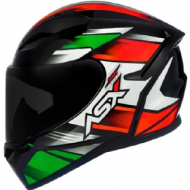 CAPACETE ASX CITY START BRILHO PRETO VERMELHO VERDE