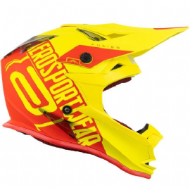 CAPACETE ASW FUSION SAWN AMARELO FLUO VERMELHO