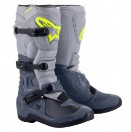 BOTA ALPINESTARS TECH 3 CINZA ESCURO CINZA CLARO PRETO