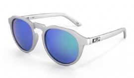 OCULOS HUPI SPIKE PRATA LENTE VERDE ESPELHADO