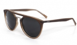OCULOS HUPI IBIZA MARROM FOSCO LENTE PRETA