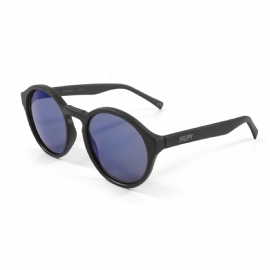 OCULOS HUPI KONA PRETO FOSCO LENTE AZUL ESPELHADO
