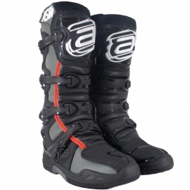 BOTA ASW ELEVATE PRETO CINZA VERMELHO