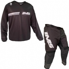 KIT CALCA CAMISA IMS ARMY PRETO BRANCO