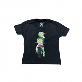 CAMISETA INFANTIL PILOT PRETO WIDE OPEN