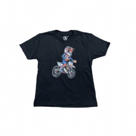 CAMISETA INFANTIL ORANGE KIDS PRETO WIDE OPEN