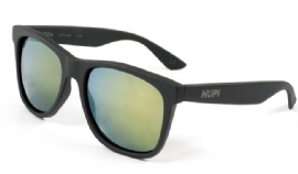 OCULOS HUPI LUPPA PRETO FOSCO LENTE VERDE ESPELHADO