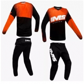 KIT CALCA CAMISA IMS MX 24 LARANJA PRETO