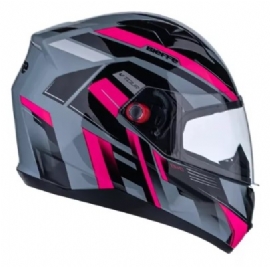 CAPACETE BIEFFE B 40 VTOUR CINZA MOON PINK