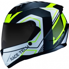 CAPACETE RACE TECH SECTOR EXILIO MATTE BLACK YELLOW