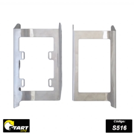 PROTETOR RADIADOR BETA RR250 / RR300 / RR350 / RR390 / RR430 24 ALUMINIO POLIDO START RACING