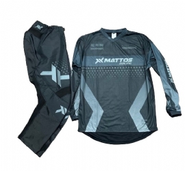 KIT CALCA CAMISA MATTOS RACING FINISH 23 PRETO