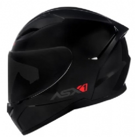 CAPACETE ASX CITY SOLID BRILHO PRETO GRAFITE