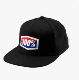 BONE 100 OFFICIAL X FIT FLEX FIT HAT PRETO