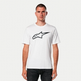 CAMISETA ALPINESTARS AGELESS 20 BRANCO PRETO