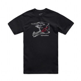CAMISETA ALPINESTARS MX HELMET PRETO