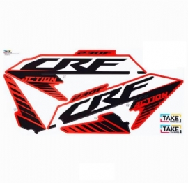 KIT ADESIVOS ALETA ABA TANQUE CRF230 BIKER 4CTION TAKE