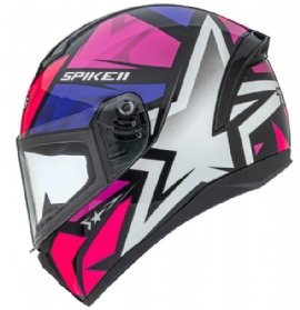 CAPACETE PEELS SPIKE II 1ST PRETO PINK