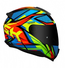 CAPACETE NORISK RAZOR SHARP BLACK HI VIS YELLOW HI VIS ORANGE