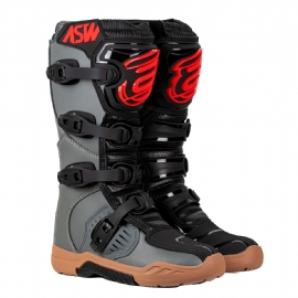 BOTA ASW IMAGE ENDURO PRETO CINZA VERMELHO